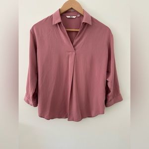 UNIQLO Rayon Open Collar Shirt